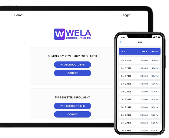 Icon for <b>No more long lines. Online and Offline Enrollment.</b>